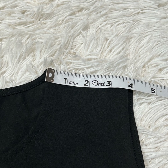 Eileen fisher stretch jersey crewnek sleeveless midi dress side slit size Large. - Picture 15 of 16